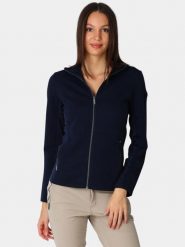 Sweter Damski Luhta Engelsby. Niebieskie swetry damskie Luhta, m, bez wzorów, z materiału, eleganckie, bez kołnierzyka, bez ramiączek, długie, bez kaptura. Za 329.00 zł.