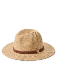 LAUREN RALPH LAUREN Kapelusz 454P14391001 Beżowy. Brązowe rękawiczki damskie Lauren Ralph Lauren, bez wzorów. Za 599.99 zł.