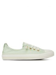 Converse Trampki Chuck Taylor All Star Shoreline A14969C Zielony. Zielone trampki i tenisówki damskie Converse, bez wzorów, z materiału, retro, bez zapięcia. Za 169.99 zł.