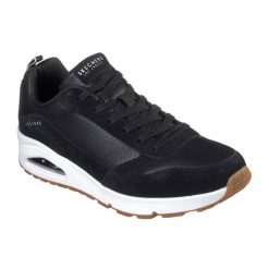 Buty męskie SKECHERS Uno Stacre. Czarne trekkingi męskie Skechers, trekkingowe. Za 299.99 zł.