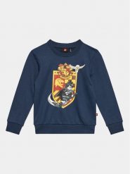 LEGO Bluza 12010768 Granatowy Regular Fit. Niebieskie bluzy dla chłopców LEGO, bez wzorów, z bawełny, bez ramiączek, bez kaptura. Za 249.99 zł.