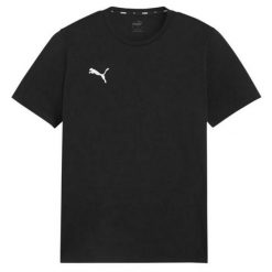 Męska Koszulka Team Goal Casuals. Czarne koszulki sportowe męskie Puma, m, bez wzorów, bez kołnierzyka, bez ramiączek, trekkingowe. Za 110.99 zł.