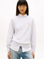 Tommy Jeans Bluza Kobiety Bawełna (100%) szary, S. Szare bluzy damskie Tommy Jeans, s, bez wzorów, z bawełny, bez kaptura. Za 279.95 zł.