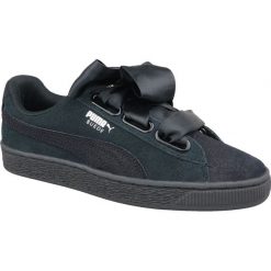Buty Puma Suede Heart Pebble W 365210-04. Czarne obuwie sportowe damskie Puma, bez wzorów, z materiału, Adidas Advantage. W wyprzedaży za 279.00 zł.