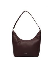 Calvin Klein Torebka LV04F3891G Bordowy. Czerwone torebki do ręki damskie Calvin Klein, bez wzorów, ze skóry, bez dodatków. Za 569.99 zł.