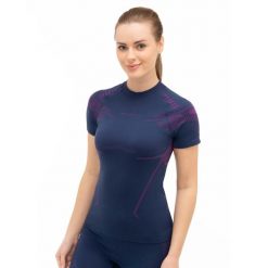 Koszulka termoaktywna Damska Brubeck DRY. Fioletowe koszulki sportowe damskie Brubeck, xl, bez wzorów, z poliamidu, bez kołnierzyka, bez ramiączek, do biegania. Za 129.99 zł.