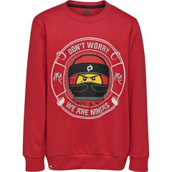 Bluza w kolorze czerwonym. Bluzy dla chłopców marki bonprix. W wyprzedaży za 45.95 zł.