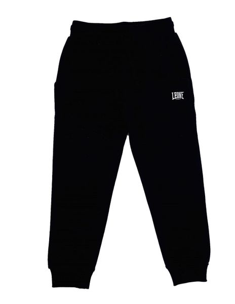 Foliowe spodnie dresowe dziewczęce. Niebieskie spodnie sportowe dla dziewczynek LEONE 1947 APPAREL, bez wzorów, z bawełny, na fitness i siłownię. Za 42.06 zł.