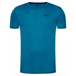 T-shirt Męski Sportowy Nike Pro Dri-Fit. Niebieskie t-shirty męskie Nike, m, bez wzorów, sportowe, bez kołnierzyka. Za 136.40 zł.