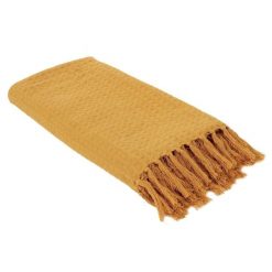 Koc/pled waffle żółty. Żółte kocyki dla dzieci Intesi. W wyprzedaży za 69.90 zł.