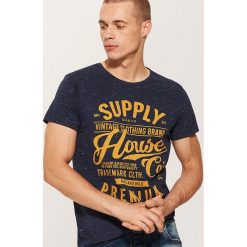 T-shirt Granatowy. T-shirty męskie marki Giacomo Conti. W wyprzedaży za 19.99 zł.