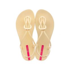 Sandały plażowe damskie Ipanema Trendy Fem. Żółte sandały damskie Ipanema, bez wzorów, z materiału, bez obcasa, bez zapięcia. Za 168.00 zł.