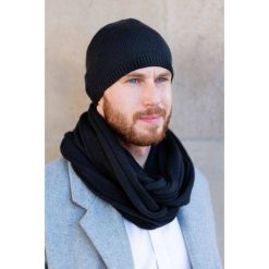 Zestaw męski c. szary czapka komin PAOLO PERUZZI ZZ-08-DGR. Szare czapki i kapelusze męskie Paolo Peruzzi, na zimę, bez wzorów, z materiału. Za 109.99 zł.
