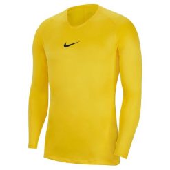 Koszulka Mężczyzna Nike Park Dry żółty. Żółte koszulki sportowe męskie Nike, l, bez wzorów, z materiału, bez kołnierzyka, bez ramiączek, na fitness i siłownię, dri-fit (nike). Za 125.05 zł.