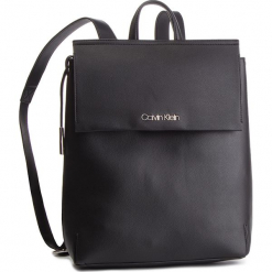 Plecak CALVIN KLEIN - Stitch Backpack K60K604802 001. Czarne plecaki damskie Calvin Klein, ze skóry ekologicznej, klasyczne. Za 649.00 zł.