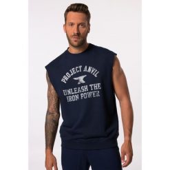 Męska Bluza Iron Anvil fitness oversize szybkoschnąca do roz. 7 XL. Niebieskie bluzy męskie JAY-PI, m, bez wzorów, z bawełny, bez kaptura, na fitness i siłownię. Za 195.99 zł.