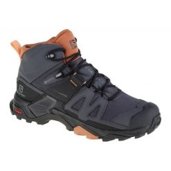 Buty Salomon X Ultra 4 Mid Gtx 412956 szare. Szare obuwie sportowe damskie bez wzorów, z gore-texu, trekkingowe. Za 1,007.23 zł.