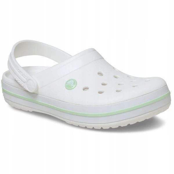 Chodaki Klapki Unisex Crocband 11016 Clog 46-47. Białe klapki męskie Crocs, z materiału. Za 289.99 zł.