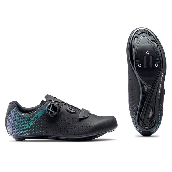 Buty rowerowe szosowe damskie NORTHWAVE Core Plus 2 Wmn czarne. Czarne obuwie sportowe damskie Northwave, bez wzorów, rowerowe. Za 360.00 zł.