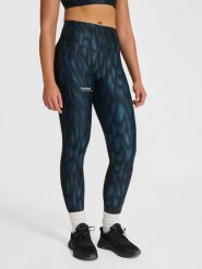 Damskie legginsy Hummel AOP Hiit Intensity. Niebieskie bielizna termoaktywna damska Hummel, l, bez wzorów, z materiału, bez ramiączek. Za 282.75 zł.