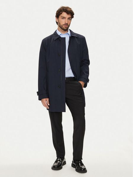 Boss Płaszcz zimowy P-Jared 50521591 Granatowy Regular Fit. Niebieskie płaszcze męskie Boss, na zimę, m, bez wzorów, z syntetyku, bez kaptura. Za 1,599.99 zł.