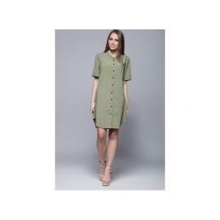 Koszulowa sukienka oliwka H007. Sukienki damskie marki Harmony. Za 147.00 zł.