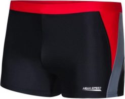 Bokserki pływackie męskie Aqua Speed Dario. Czarne kąpielówki męskie Aqua-Speed, l, bez wzorów, z dzianiny, na fitness i siłownię. Za 74.90 zł.