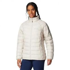 Kurtka Kobieta Columbia Powder Lite II beżowy. Białe kurtki damskie Columbia, xs, bez wzorów, z materiału, bez kaptura. Za 479.99 zł.