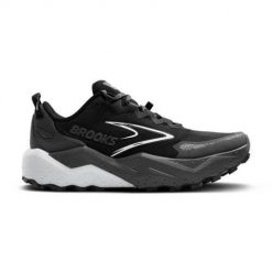 Buty do biegania męskie Brooks Caldera 8. Czarne buty sportowe męskie Brooks, z materiału, bez zapięcia, do biegania. W wyprzedaży za 510.00 zł.