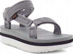 Teva W'S Flatform Universal Mesh Print, GRIF, 37 (us 6); uk 4. Sandały damskie Teva, bez wzorów, z meshu, bez obcasa, bez zapięcia. Za 237.30 zł.