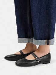 Lasocki Baleriny CEO-RST-ROMI-96 Czarny. Czarne baleriny damskie Lasocki, bez wzorów, ze skóry, bez obcasa. Za 199.99 zł.