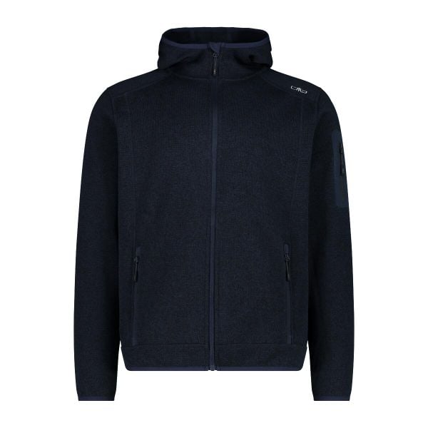 Bluza męska turystyczna CMP 3H60847N. Niebieskie bluzy męskie CMP, na zimę, l, bez wzorów, z polaru, bez kaptura. Za 301.75 zł.