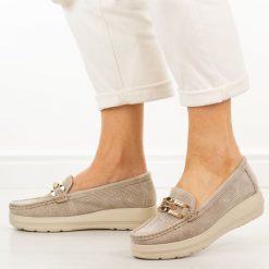 Beżowe skórzane mokasyny damskie Filippo Dp7652/26. Brązowe mokasyny damskie Filippo, z jeansu, casualowe. Za 239.00 zł.