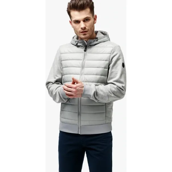 Timberland Kurtka Mount Cabot Hybrid , szary, rozmiar XXL. Szare kurtki męskie Timberland, m, bez wzorów, z bawełny, z kapturem. W wyprzedaży za 299.99 zł.