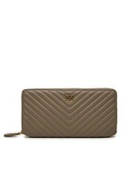PINKO Portfel Ryder Zip Around . AI 24-25 PCPL 100250 A0GK Szary. Szare portfele damskie Pinko, bez wzorów, ze skóry. Za 879.99 zł.