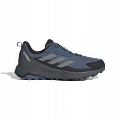 Buty męskie adidas TERREX Anylander RAIN.RDY - wond steel/grey three/core blk. Szare trekkingi męskie GRONELL. Za 283.05 zł.