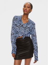 Karen by Simonsen Bluzka Nikole 10104887 Niebieski Regular Fit. Niebieskie bluzki damskie Karen by Simonsen, bez wzorów, z wiskozy, bez kołnierzyka, bez ramiączek. Za 499.99 zł.