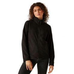 Damska Bluza Polarowa Micro Z Pełnym Zamkiem Błyskawicznym. Czarne bluzy sportowe damskie Regatta, m, bez wzorów, z polaru, bez kaptura, trekkingowe. Za 98.99 zł.