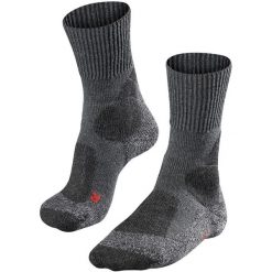 Skarpetki damskie Falke TK1. Szare skarpety damskie Falke, bez wzorów, z elastanu. Za 161.50 zł.