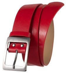 Pasek czerwony CAVALDI SBB-CV-4A RED. Czerwone paski damskie 4U Cavaldi, bez wzorów, ze skóry ekologicznej, biznesowe. Za 12.00 zł.