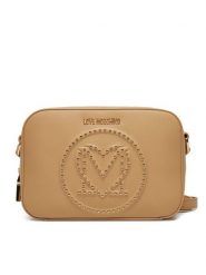 LOVE MOSCHINO Torebka JC4068PP1ML1210A Beżowy. Brązowe listonoszki damskie Love Moschino, bez wzorów, ze skóry, bez dodatków. Za 669.99 zł.