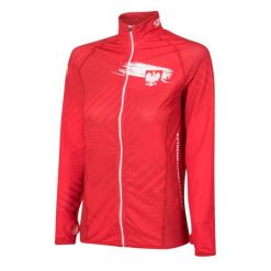 Bluza damska do biegania rozpinana EXTREME HOBBY POLSKA PRIME. Czerwone bluzy sportowe damskie EXTREME HOBBY, l, bez wzorów, z elastanu, bez kaptura, do biegania. Za 219.00 zł.