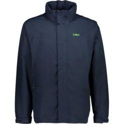 Kurtka przeciwdeszczowa męska CMP Snaps. Niebieskie kurtki sportowe męskie CMP, m, bez wzorów, trekkingowe. Za 249.99 zł.