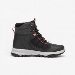 Buty turystyczne damskie Quechua MH500 Mid wodoodporne. Czarne obuwie sportowe damskie QUECHUA, na zimę, trekkingowe. Za 349.99 zł.