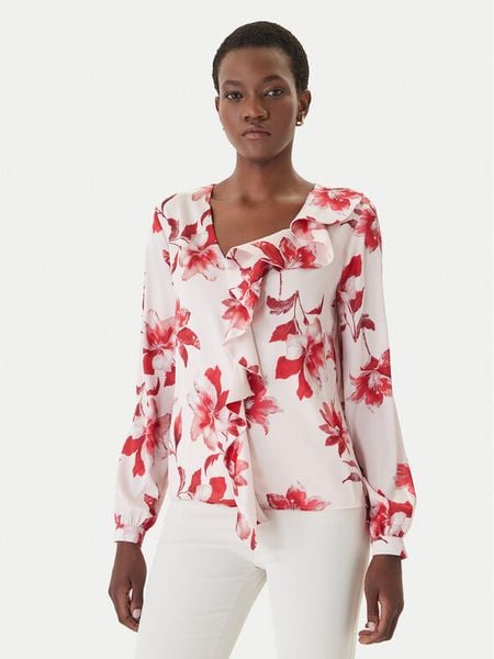 Artigli Bluzka ACBL004387 Biały Regular Fit. Białe bluzki damskie Artigli, bez wzorów, z syntetyku, bez kołnierzyka, bez ramiączek. Za 338.99 zł.