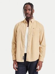 Tommy Jeans Koszula DM0DM23517 Beżowy Regular Fit. Brązowe koszule męskie Tommy Jeans, m, bez wzorów, z bawełny, bez kołnierzyka, bez ramiączek. Za 349.99 zł.