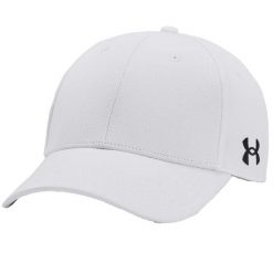 Męska Czapka Z Daszkiem Team Blitzing. Białe czapki i kapelusze męskie Under Armour, bez wzorów, sportowe. Za 136.99 zł.