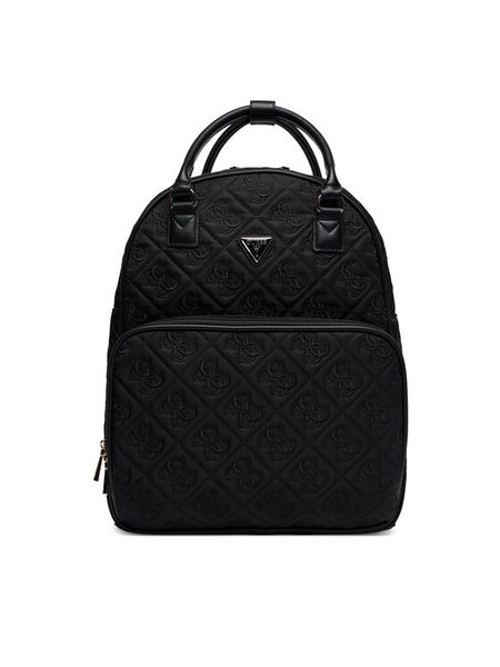 Guess Plecak Adelasia Travel TWNB96 58030 Czarny. Czarne plecaki damskie Guess, z aplikacjami, z materiału. Za 559.99 zł.
