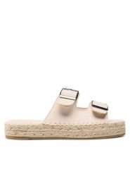 Jenny Fairy Espadryle WSS20593-01A Beżowy. Brązowe espadryle damskie Jenny Fairy, bez wzorów, z materiału, bez obcasa, bez zapięcia. Za 99.99 zł.