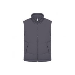 Wyściełana polarem kurtka bez rękawów Kariban Warmer. Szare kurtki męskie KARIBAN, m, bez wzorów, z polaru, bez kaptura. Za 224.50 zł.